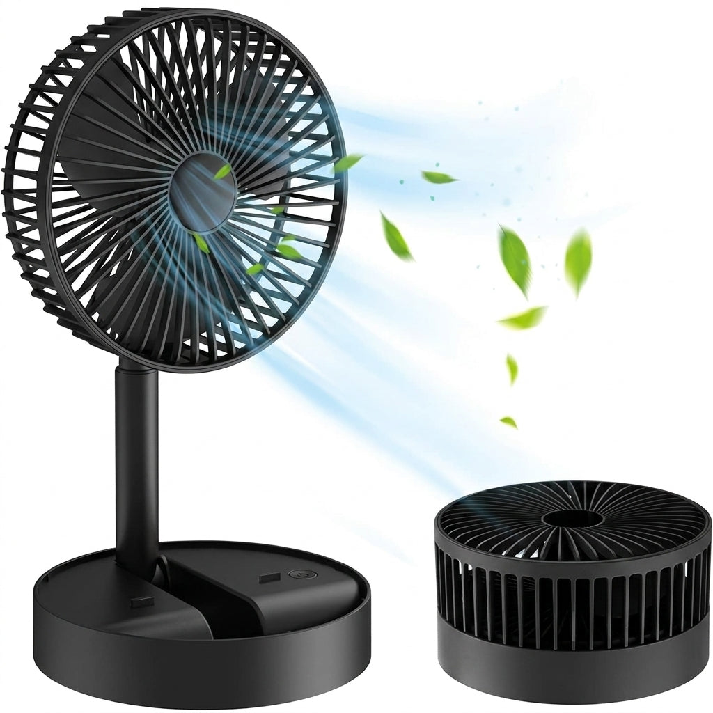 Usb rechargable foldable fan